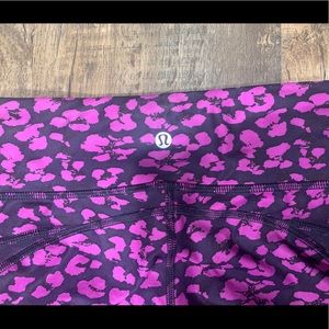 Lulu lemon pink cheetah leggings